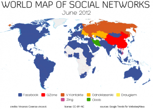 World Map of Social Networks