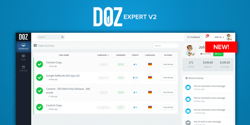 DOZ Expert Interface V2