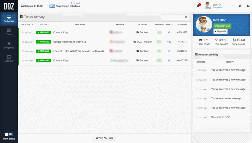 Old and New DOZ Interface