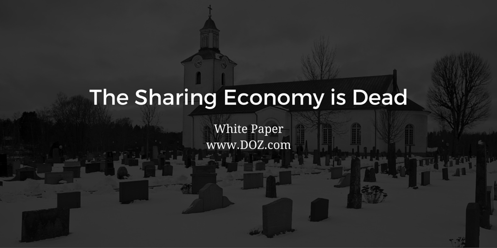 sharing economy is dead