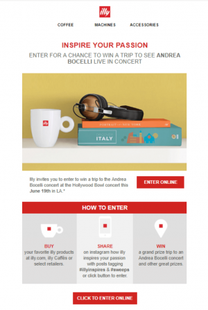 illy email marketing