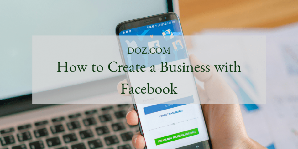 Create a business with facebook