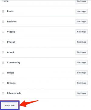 Add and/or Rearrange Your Tabs