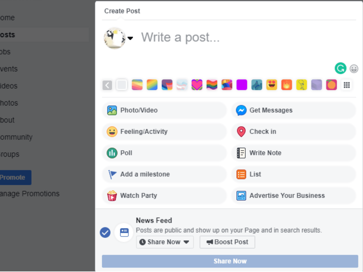 Create Your First Post and Pin It
