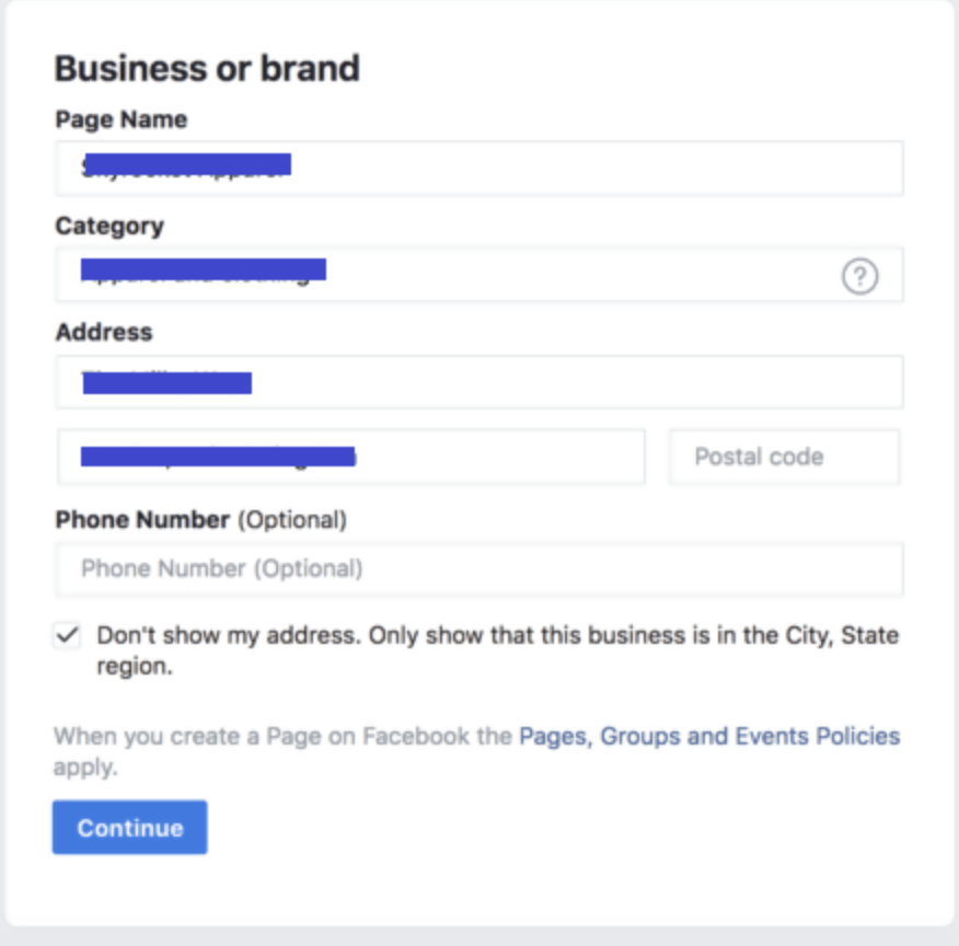 business or brand